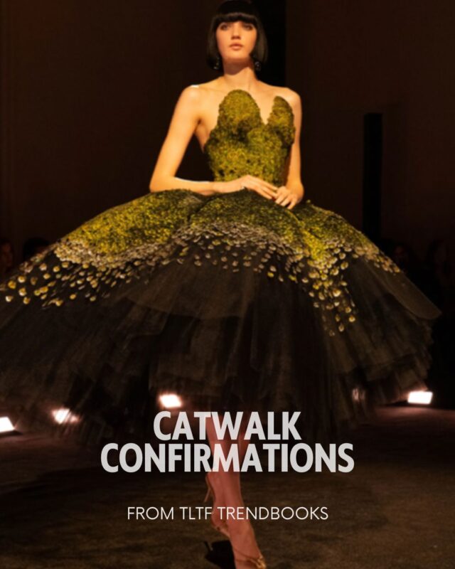A look back at the trends we forecast over the past few seasons at TLTF, and how they later emerged on couture and ready-to-wear runways.
We’re not claiming to have predicted these collections. Rather, they show that we’re tuned into the same creative zeitgeist shaping the fashion industry. Every designer interprets these ideas through the lens of their own brand, making each expression unique.
What may seem like a bold or unexpected concept when it first appears in our Trendbook is often echoed on the catwalks not long after. It’s always rewarding to see those ideas resonate across the industry.
✨ Featured here: Romantasy, first presented in the TLTF Trendbook – September 2025, now reflected in recent runway collections.
📖 Our AW27 Trend Forecast is still available.
#TLTF #TrendForecasting #FashionTrends #AW27 #Trendbook #FashionInspiration #CatwalkTrends #TextileTrends #FashionForecast