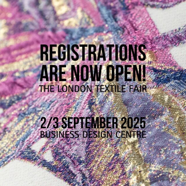 🚨Exhibitors Registrations Now Open! 🚨

Join us for The London Textile Fair on 2nd & 3rd September 2025 at the Business Design Centre, London! ✨

🔹 400+ exhibitors from around the world
🔹 Autumn/Winter 2026 collections & the latest trends
🔹 Sustainable innovations shaping the future of textiles
🔹 Exclusive networking with top buyers & designers

🎟️ Register online now

📍 Business Design Centre, London
📅 2nd–3rd September 2025

#LondonTextileFair #TLTF2025 #TextileTrends #FashionInnovation #SustainableFashion